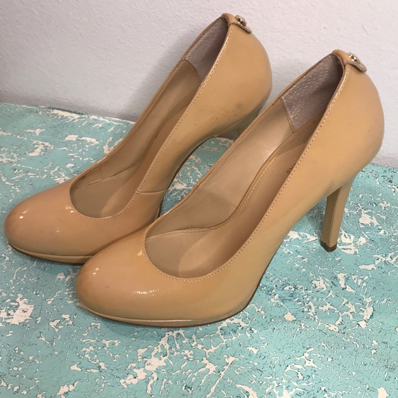 MICHAEL Michael Kors Shoes - Michael Kors Nude Platform Pumps Size 7